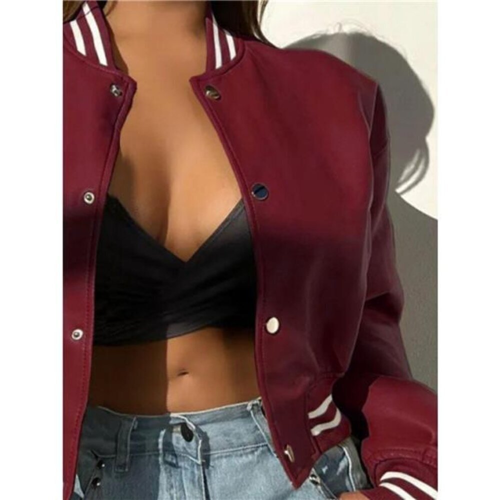 Snap Down Drop Shoulder Jacket - Picture 12 of 15